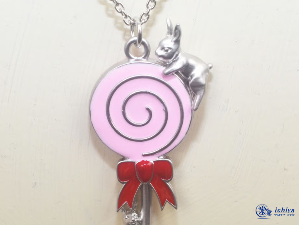 アクリル樹脂のキーホルダーの画像